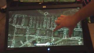 HP Compaq L2105tm multitouch display test [upl. by Aral]