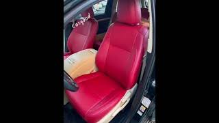 Custom car seat cover for Toyota Highlander tyota toyotahighlander custom automobile cosgood [upl. by Ahsinaj]