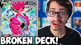 This Hoopa V Deck Is BROKEN Dual Type Turbo Hoopa Fusion Strike PTCGO [upl. by Trace]