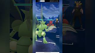 Scyther💥 vs Scizor🔥1st vs 2nd evolution 🥶🌈Crazy battle 🥵pokemon pokemongo pvp shorts trending [upl. by Aikrehs]