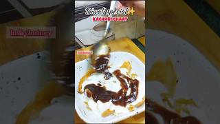 Kachori chaat diwali special kachorichaat kachori chaatrecipe snacks shorts foodvideos [upl. by Enetsirhc]