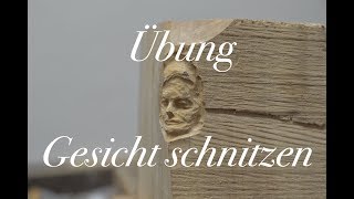 Ein Gesicht nur mit dem Hohlbohrer anlegen [upl. by Gnouv]