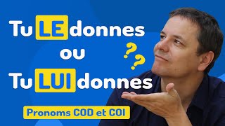 Les pronoms COD et COI en français  LELUI  LES LEUR  Etc [upl. by Woodberry]