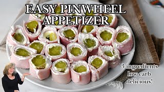 Easy Ham and Cream Cheese Roll Ups Pinwheels [upl. by Oakman862]