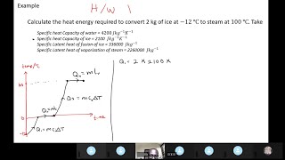 Physics Heat Energy  Specific heat capacity  Latent heat  Worked example [upl. by Kellby]