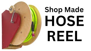 Hand Crank Wooden Air Hose Reel [upl. by Sudbury]