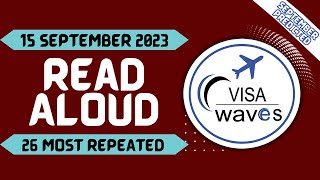 PTE Read Aloud  Sep 2023  Most Repeated [upl. by Alleyne972]