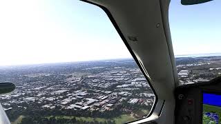 Daher TBM 930 Side View landing Brisbane Hot Sunny Sound enhanced  msfs [upl. by Henri358]