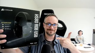 Corsair HS80 RGB USB  Test dun MicroCasque Filaire PC et PlayStation Dolby 71  Un must [upl. by Tioneb]