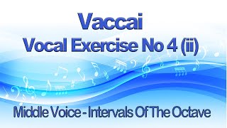 Vaccai Practical Method Lesson 4ii Intervals Of The Octave  Key Ab Middle Voice Mezzo  Baritone [upl. by Chatav709]