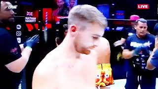 1 round TKO Haggerty vs Superlek [upl. by Mohr719]