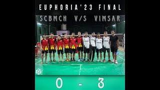 VIMSAR 🏆 Winning Moment of Badminton Final 🤘 VIMSAR Burla vs SCBMCH Cuttack  Euphoria [upl. by Ahsilaf]