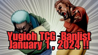 Yugioh TCG Official Jan 1st 2024 Banlist  Snatch Steal is BACK  They Hit EVERYTHING [upl. by Urdna]