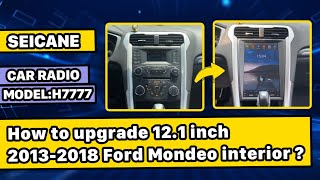 Tesla stereo upgrade  How to install carplay for Ford Mondeo Fusion MK5 2013 2015 2016 2017 2018 [upl. by Suzie]