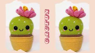 cactus en crochet  cactus crochet pattern [upl. by Ydnor]