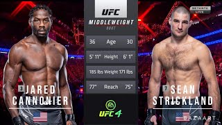 JARED CANNONIER VS SEAN STRICKLAND FULL FIGHT UFC VEGAS 66 [upl. by Thay672]