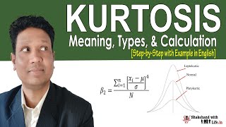 Kurtosis in English  Explained with Example  Descriptive Statistics  Statistics  Data Analysis [upl. by Emarie264]