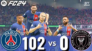 FIFA 24  MESSI RONALDO MBAPPE NEYMAR amp ALL STARS  PSG 1020 INTER MIAMI fc25 [upl. by Ginevra129]