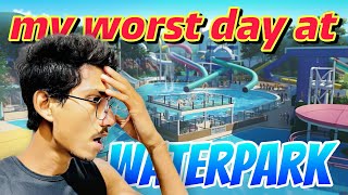 My Worst day at waterpark 🎡🛝🥲 gone wrong  vlog waterpark [upl. by Anahsak]