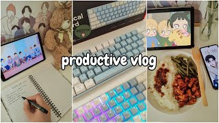 Productive Vlog🌷new goals unboxing  Rearranging my room clean amp organize with me I Aesthetic vlog [upl. by Pride]