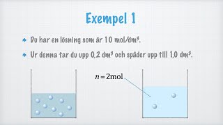 Spädning av lösningar [upl. by Nannek]