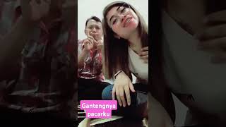 Gantengnya Pacarku dance likeme viral tantangan [upl. by Erlinna]