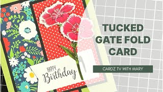 EASY TUCKED GATEFOLD CARD  FUN FOLD CARD SERIES [upl. by Jemine]