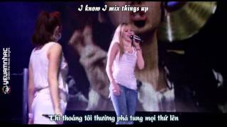 LyricVietsub YANST Nobodys Perfect  Miley Cyrus The Best of Both Worlds [upl. by Ahsineb100]