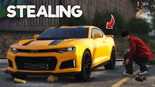 Stealing a Camaro Bumbleblee a Exotic Muscle Car sa GTA 5 TAGALOG [upl. by Ranitta762]