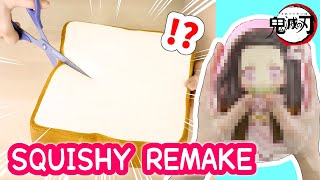 OLD SQUISHY REMAKE Drawing and Cutting a Squishy into NEZUKO [upl. by Ydniahs]