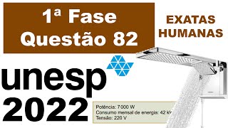 Unesp 2022 Uma pessoa comprou um chuveiro eletrônico e lendo o manual de instruções do aparelho [upl. by Elinor562]