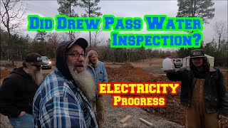 Did DREWSLENS Pass WATER INSPECTION Electricity UP NEXT Thanks To Groovy Help  shed to house [upl. by Joon]