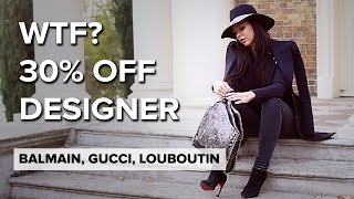 30 OFF Coupon  for BALMAIN GUCCI LOUBOUTIN [upl. by Attenhoj38]