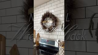 Quick amp easy wreath hack 🎄✨ A nodrill suction cup wreath hanger holidayhacks christmasdecor [upl. by Ricardo]