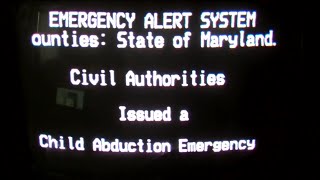 EAS Child Abduction Emergency for Maryland 2122010 [upl. by Ivo813]