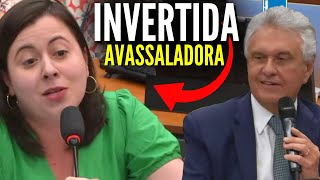 CPI do MST deputada do PSOL parte para o ataque e leva invertida avassaladora de Ronaldo Caiado [upl. by Siram]