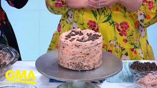 Mandy Merriman shares recipe for dark chocolate huckleberry cake  GMA [upl. by Trinette310]