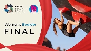 Womens Boulder final  NEOM 2024 [upl. by Gottfried]