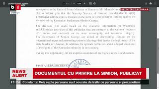 Guvernul României a publicat documentul cu motivul pentru care Simion a fost interzis în Ucraina B1 [upl. by Melina]