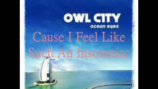 owl city fireflies lyrics 貓頭鷹城市螢火蟲歌詞 [upl. by Esyned]