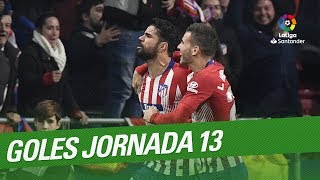 Todos los goles de la Jornada 13 de LaLiga Santander 20182019 [upl. by Ely]