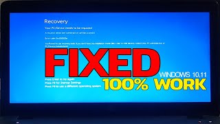 Fix Your PCDevice needs to be repaired Boot Error Code 0x000000e  WINDOWS 8 10 11 [upl. by Airbmak]