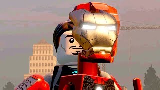 Lego Marvels Avengers all LEGO Iron Man Transformations  Hulkbuster [upl. by Nonad]