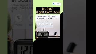 DIGITAL ALARM CLOCK WITH DISPLAY  Rs 295 amazonshopping alarmclock shortsvideo [upl. by Bradshaw]