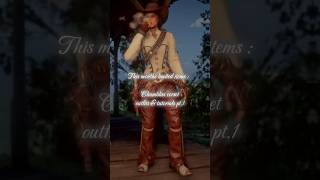 RDO outfits amp tutorials Chambliss corset pt1 gaming gamingvideos rdr2 rdr2online [upl. by Muryh]