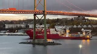 Offshore Wind Project Nova Scotia offshorewind fossil novascotia ships boat halifax wind [upl. by Chappelka]