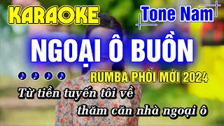 Ngoại Ô Buồn Karaoke Tone Nam Nhạc Sống Rumba Beat Phối Mới Nhất  Minh Đức Karaoke [upl. by Nilrev]