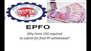 Submit form 15G15H PF final withdrawal providentfund  form19 and10C withdrawal pfamountmoney [upl. by Irmina]