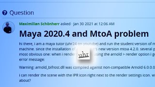 Maya A Problem With Arnold Solved [upl. by Linnie]