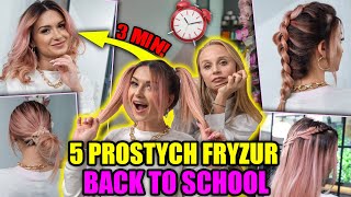 SUPER FRYZURY W 3 MINUTY BACK TO SCHOOL [upl. by Jolda]